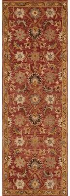 Alexander Home Madaline Hand-Hooked 100% Wool Terracotta Rug