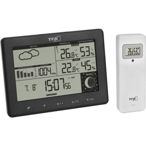 TFA Wetterstation 35.1158.01 ELEMENTS, Funk, digital, mit Außensensor, Wettervorhersage, LC-Display & 5 Messwerten