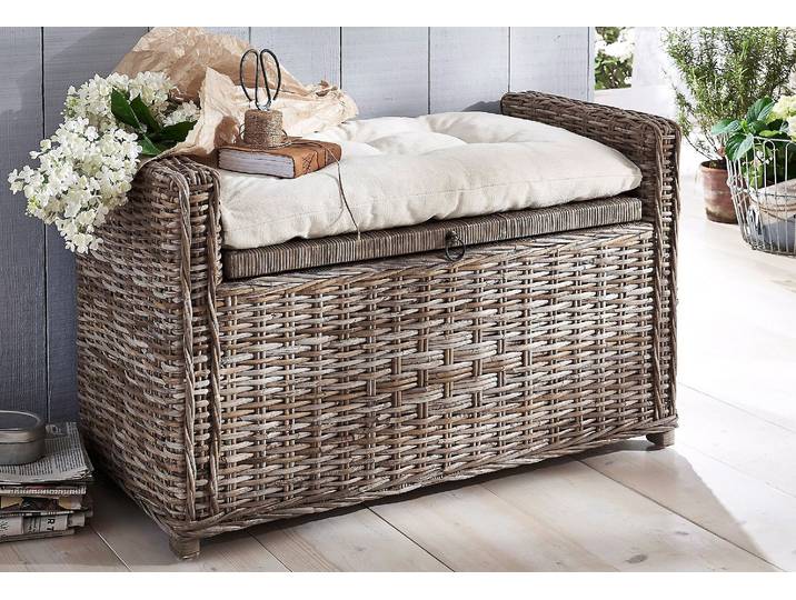 Sitzkissen, beige (creme, unifarben), B:42cm L:70cm, Polyester, HOFMANN LIVING AND MORE, Dekokissen_Sitzkissen_Kissenhüllen, Sitzkissen