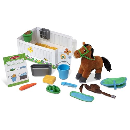 Melissa & Doug Feed & Groom Horse Care Speelset