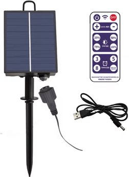 Inspire Curations 24V Solar Panel Controller With Remote For LED String Lights solar Light Panel
