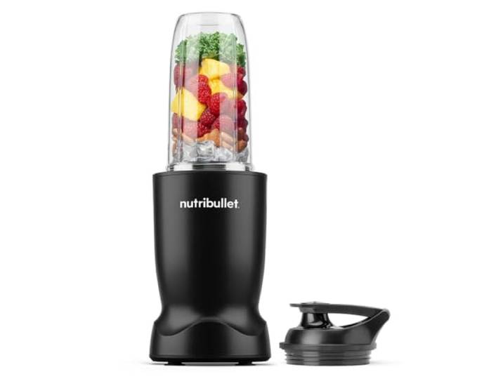 nutribullet Turbo 1000W – Mixer & Smoothie Maker mit 1000 Watt Motor, Mini Blender mit 45-Sekunden Auto-Zyklus, Hochleistungsmixer für Proteinshakes, gefrorene Früchte & Nüsse, Schwarz (NBT1004MB)