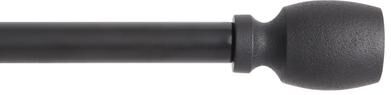 TOWN & COUNTRY EVERYDAY Modern Smooth Edge Cylinder Curtain Rod & Finial Set