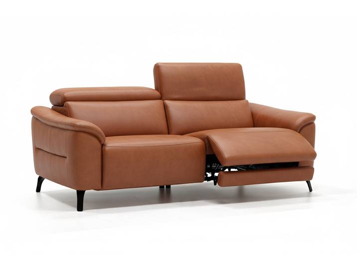 Leder Relaxsofa AROSA 2-Sitzer Ledercouch Ledersofa Designsofa