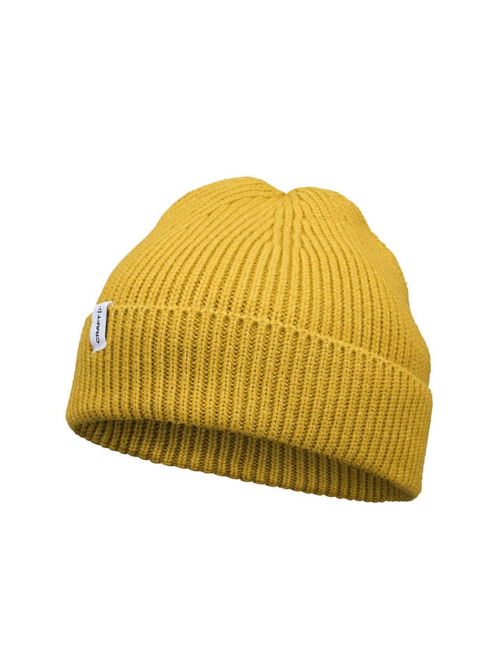 Craft Beanie "Urban Rib" in Gelb - onesize