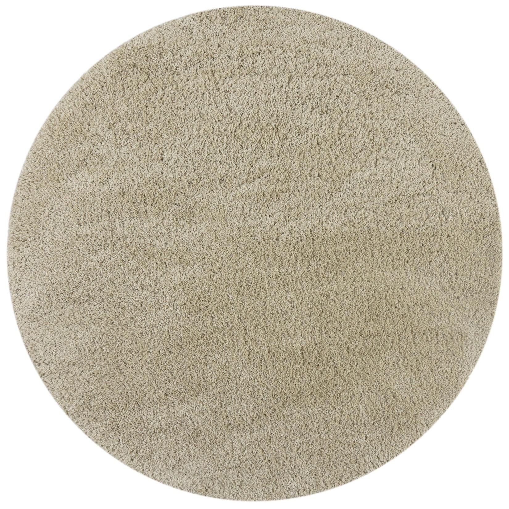 Teppich uni Beige Ø133 cm - LYNE Kadima Design