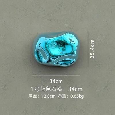 Inspire Select 3D Golden Stone Wall Decor Panels Luxury Faux Stone Background Wall Hanging For Modern Room Decoration blue 01