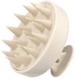 Uplift Picks Silicone Scalp Scrubber Shampoo Brush For Deep Hair Cleansing beige