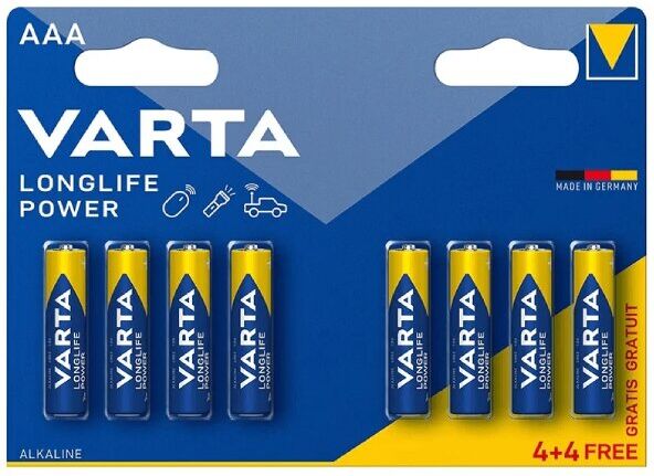 PILHA VARTA HIGH ENERGY AAA BL4+4