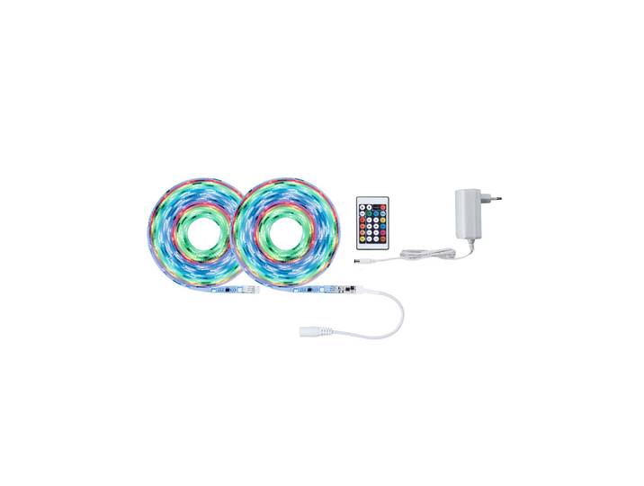 Paulmann SimpLED Strip Set, 17 W, RGB, 10 m Motion, dimmbar, weiß / opal, für Wohn- / Esszimmer, Kunststoff, Modern