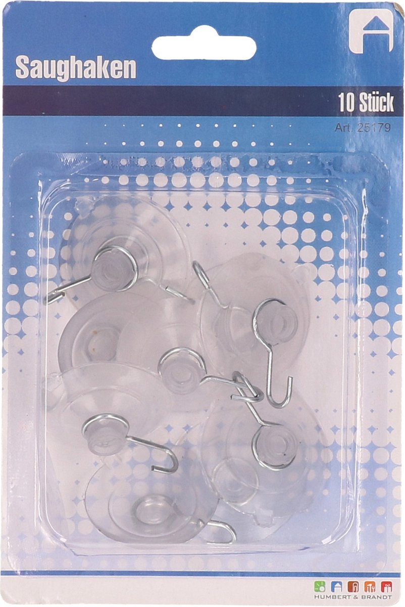 Humbert & Brandt Zuignappen ophanghaakjes - 10 stuks - 3,2 cm