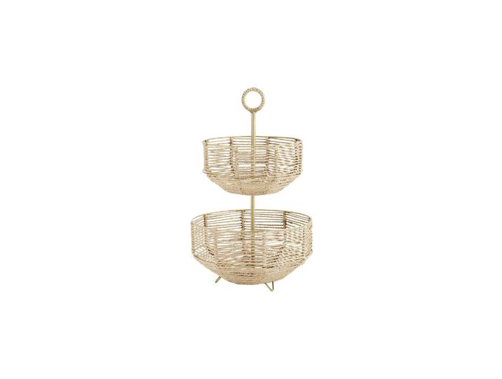 Corbeille en fer et jute naturelle Jasket