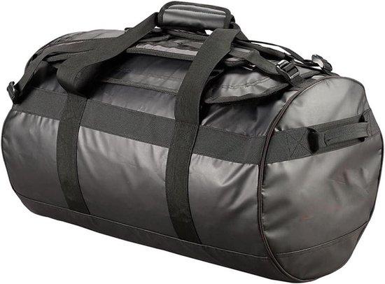 Reisetasche aus strapazierfähigem Material - Sporttasche - Vielseitig einsetzbar - Wasserabweisendes Material - 90 Liter Fassungsvermögen - Schwarz