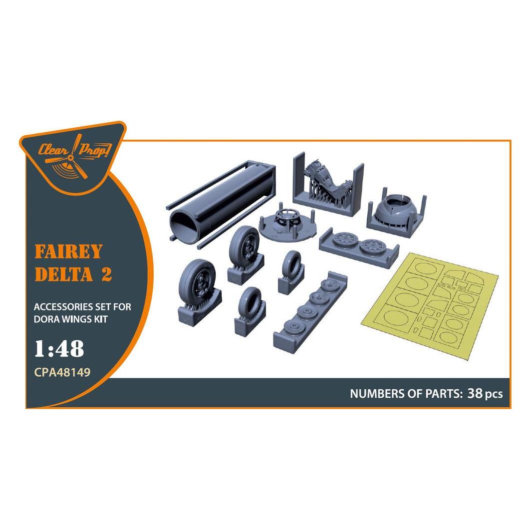 Clear Prop Accessories Fairey Delta 2 accessories set for Dora Wings (CPA48149)