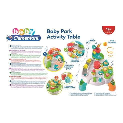 Clementoni Baby Park Activity Table, 1 yr(s), Sounding, Multicolour (17375)