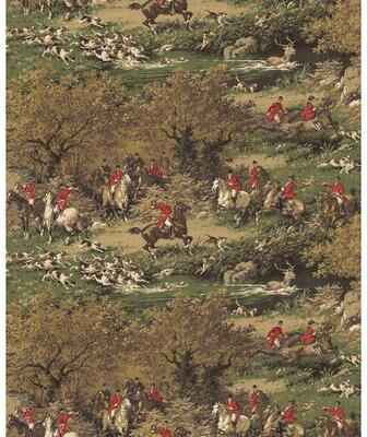 Harry & Grace Taunton Hunt Scene Peel and Stick Wallpaper