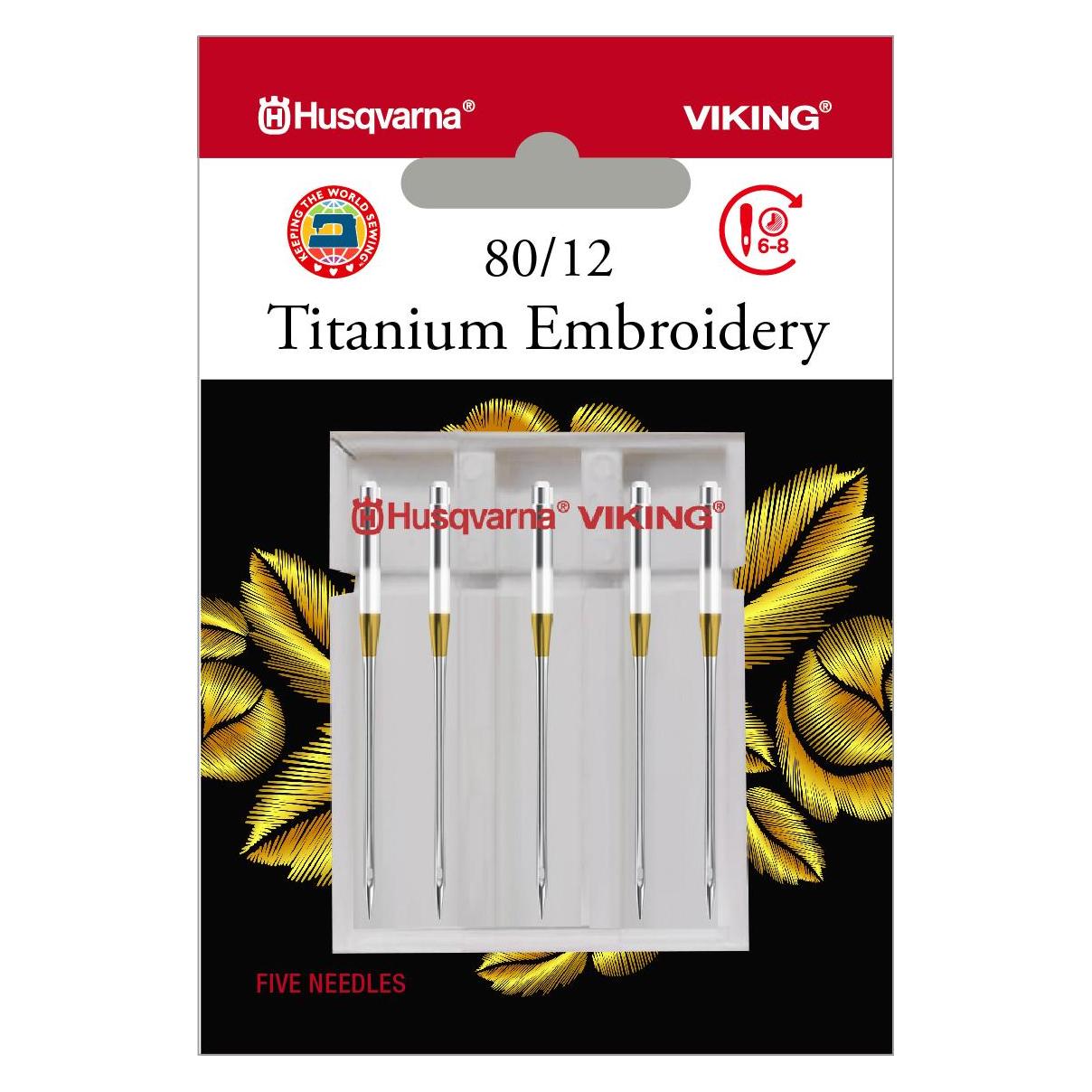 Husqvarna Sticknadel Titanium 80/12, 5 Nadeln (41803189)