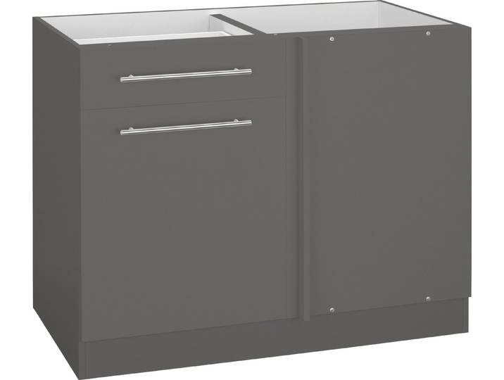 wiho Küchen Eckunterschrank Unna 100 cm breit, Planungsmaß 110 cm, ohne Arbeitsplatte