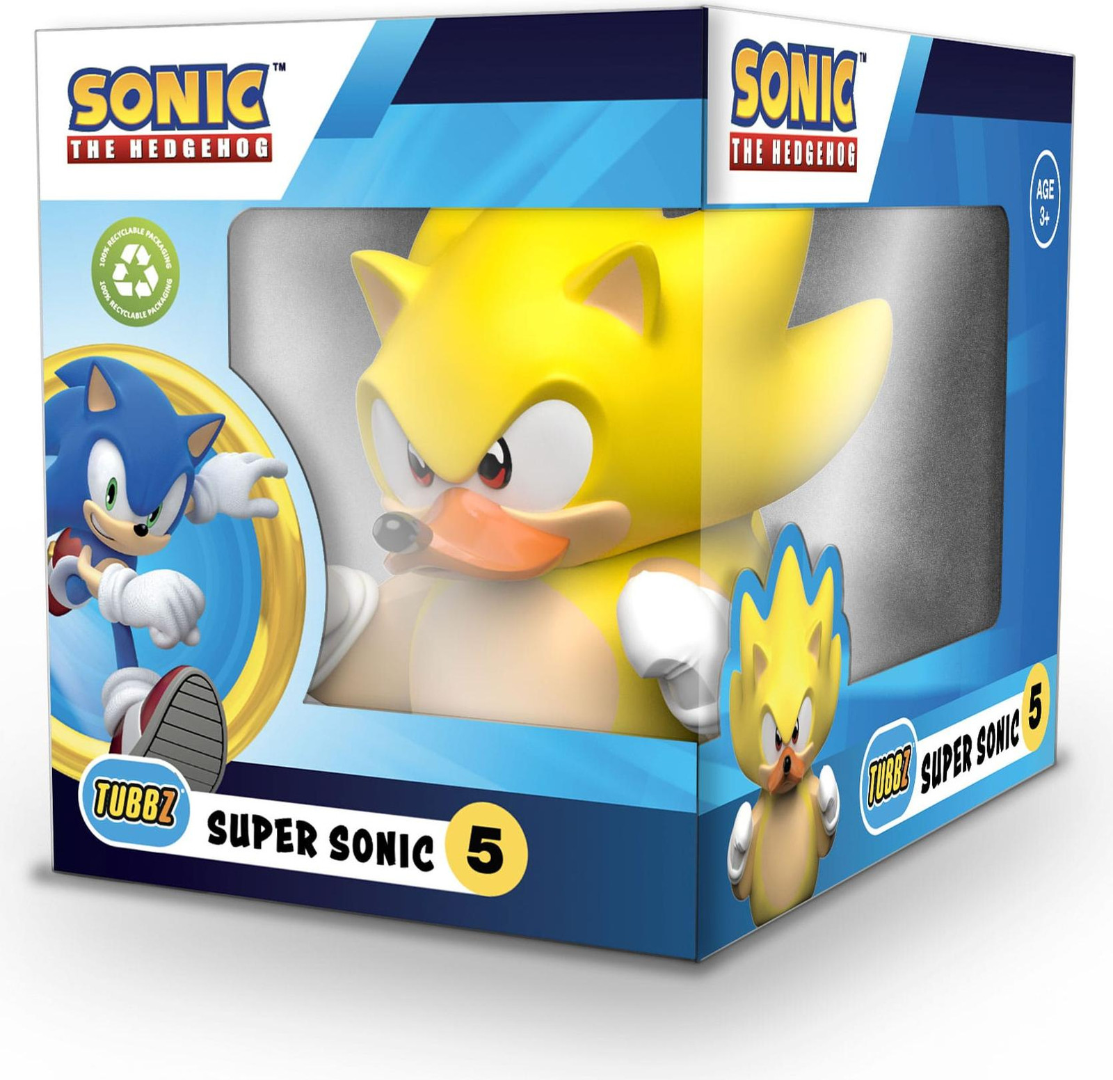 TUBBZ Sammelente Sonic Super Sonic verzamelfiguur in box, 9 cm