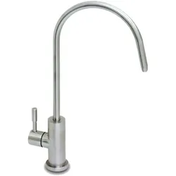 BieTal® 1-Wege C-Auslauf Wasserhahn Elegance aus Edelstahl matt gebürstet