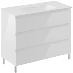 Cosmic Bbest 3-Schubladen-Unterschrank mit Beinen mit Porzellan-Waschtisch, Wjb010p3015229 WJB010P3015229