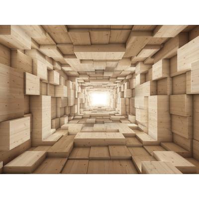 Fototapete PAPERMOON "Abstrakt 3D Effekt", bunt, B:2,5m L:1,86m, Vlies, Tapeten