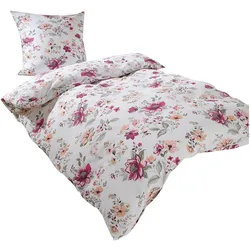Traumschlaf, Bettwäsche, Fleur (Bettwäsche Set, 200 x 220 cm, 80 x 80 cm)