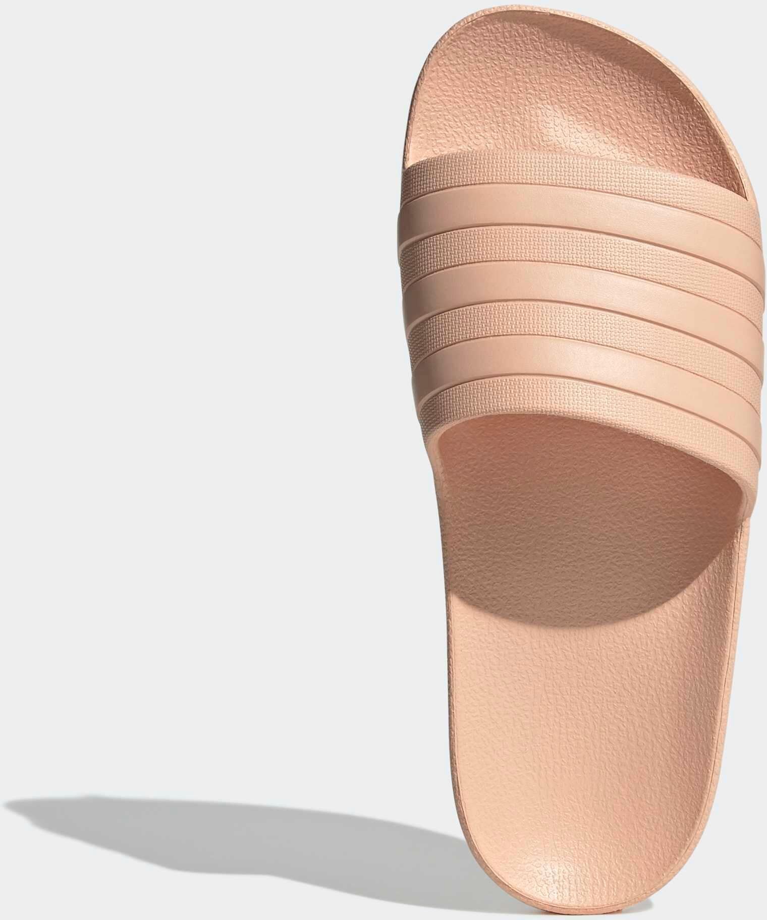 Badesandale ADIDAS SPORTSWEAR "AQUA ADILETTE", Damen, Gr. 38, beige (powder coral, powder coral, powder coral), Synthetik, Schuhe Badesandale, Badelatschen powder coral, powder coral, powder coral 38
