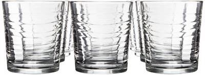 Gibson Home 12 Piece 13.5 Ounce Swirl Glass Double Old Fashion Set