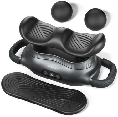 Costway Massage Gun Deep Tissue with 3 Switchable Massage Heads and 3 Modes-Black