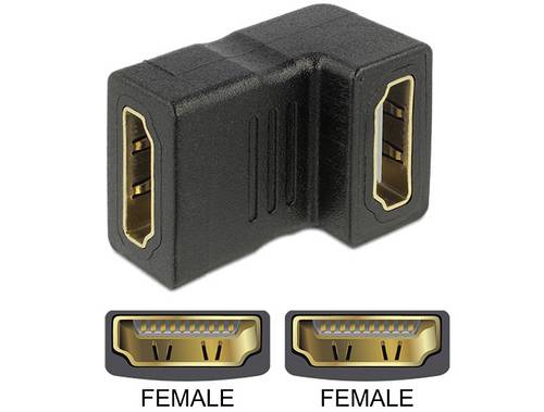 Delock 65075 HDMI Adapter [1x HDMI-Buchse - 1x HDMI-Buchse]