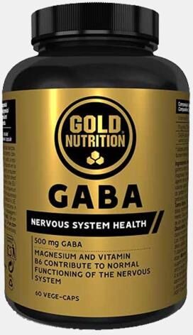GOLD NUTRITION GABA 500mg + B6 60 CAPSULAS