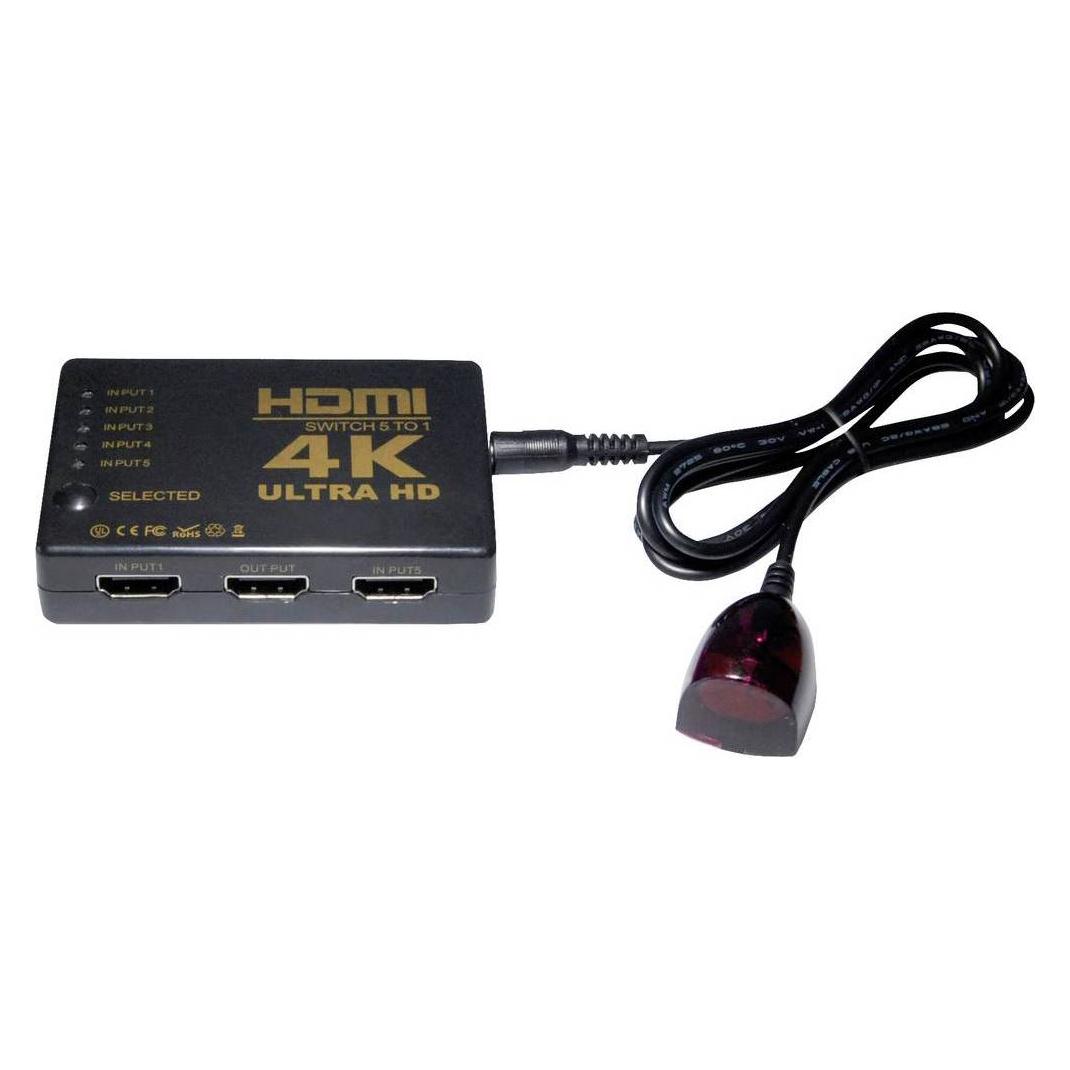 Maxtrack 5-fach HDMI Umschalter 4K@30Hz (CS 1-5 L)