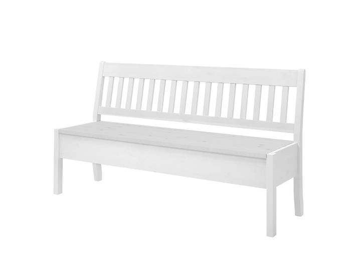 Banc Boston I 169cm Blanc/Epicéa blanc