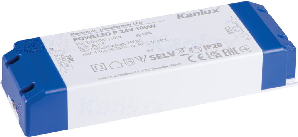 Kanlux Elektronische transformator POWELED wit model 28962
