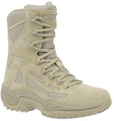 "Reebok Work RAPID RESPONSE 8"" - Mens 9.5 Tan Boot W"