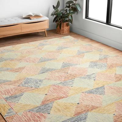 Alexander Home Kaleidoscope Geometric Hand-Hooked Wool Rug