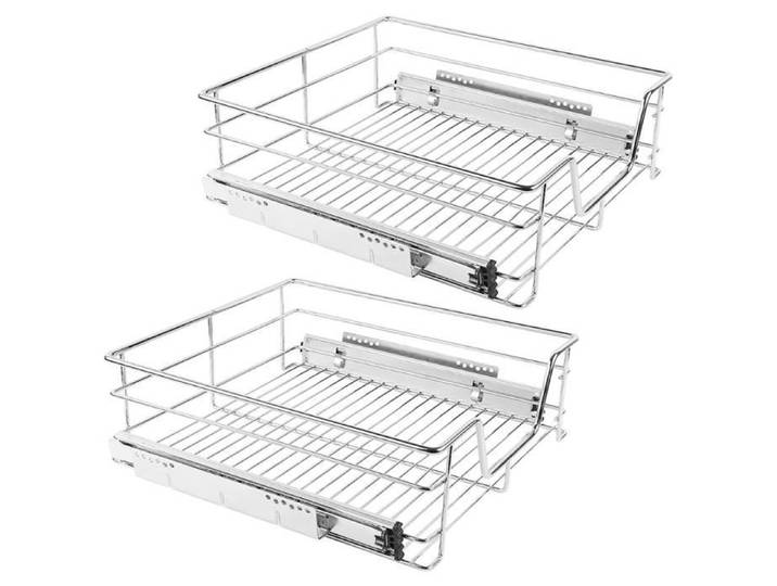 Tiroir télescopique pour armoire de cuisine de 60 cm - tiroir coulissant intégré ( 2 pièce) .YALURUI