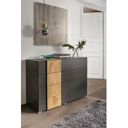 rauch BLACK Kommode Kona Dekor Eiche / Graphit