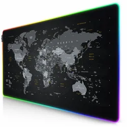 Titanwolf Gaming Mauspad RGB Mousepad 1200 x 600 x 3 mm, Multi Color LED XXXL Tischunterlage, rutschfest, abwaschbar, Geschwindigkeit & Präzision