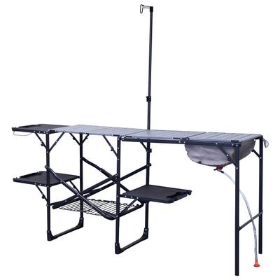 GCI - Master Cook Station - Campingschrank Gr 56,5 x 178 x 173,5 cm schwarz
