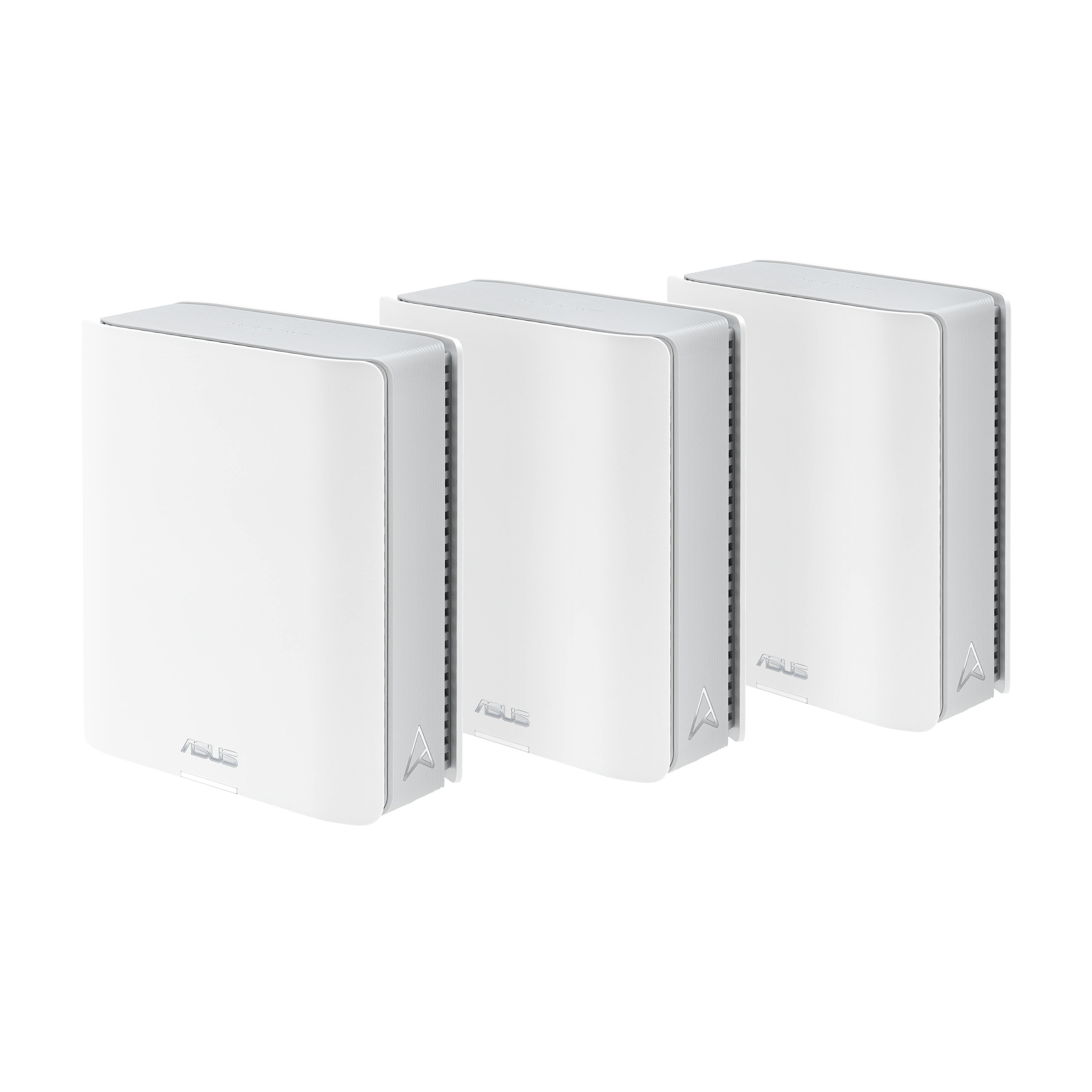 ASUS ZenWiFi BT10 BE18000 Weiß Tri-Band WiFi 7 Smart AiMesh Extendable Router 3er Pack