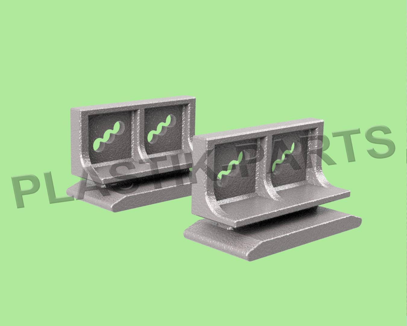 Set van 2 glijders voor Spacemaker A67 en Treco X6 tuinhuizen