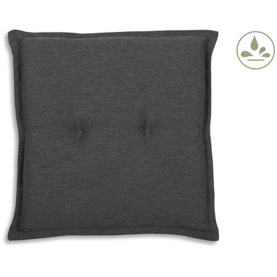 Hockerauflage GO-DE, grau (anthrazit), B:50cm H:50cm, Bezug: 100% Polyester, Polsterauflagen, wasserabweisend