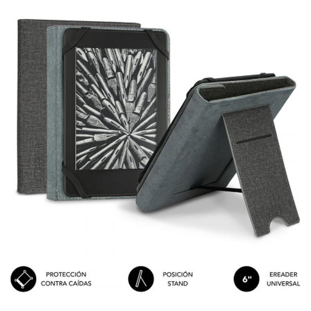 Subblim Funda Tablet Clever Ebook Stand Case 6" Grey (SUB-CUE-1EC100)