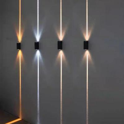 Inspire Curations Silver Aluminum Outdoor Wall Light 6W IP65 Up & Down Waterproof Porch Sconce silver 2x3w Cool White 6000k
