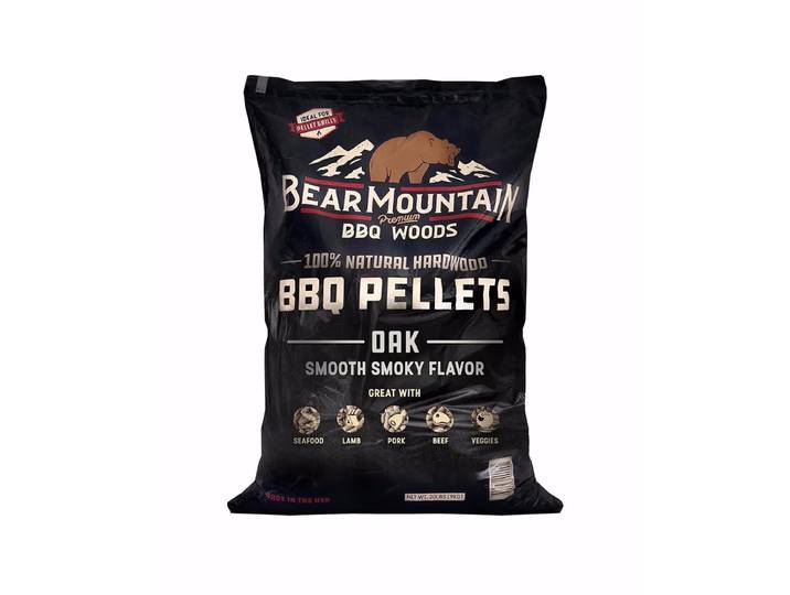 BearMountain Oak 9 kg Pellets – Holzkohle/Briketts/Grill Anzünder – schwarz