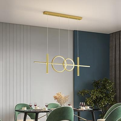 kronleuchter led moderne einfache restaurant bar restaurant club lampe ring streifen beleuchtung