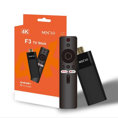 MX10 F3 Android 13 TV Stick 2GB RAM 16GB Storage Mini WiFi Streaming Device MX10 F3 Android 13 TV Stick 2GB RAM 16GB Storage Mini WiFi Streaming Device