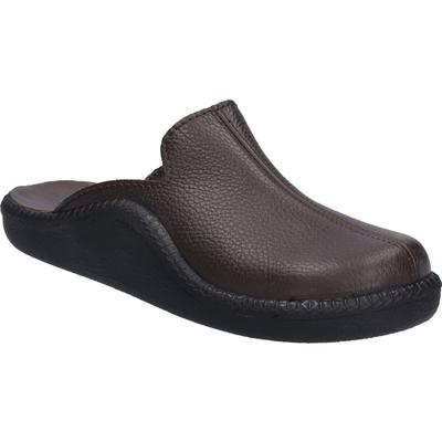 Hausschuh JOSEF SEIBEL "Monaco 202 G, mocca", Herren, Gr. 50, braun (mocca), Obermaterial: 100% Rindsleder Leather cow., Schuhe Hausschuh